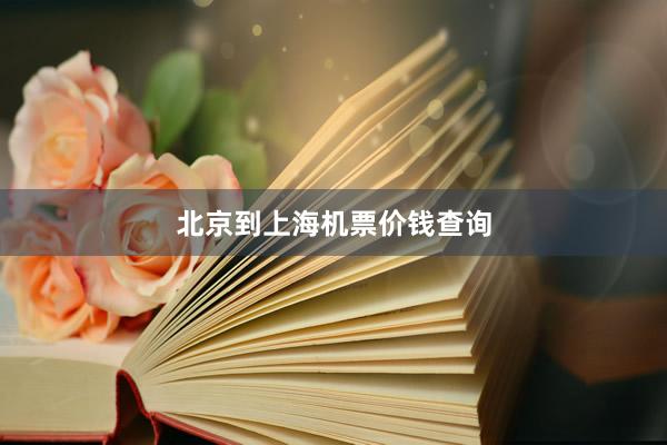北京到上海机票价钱查询